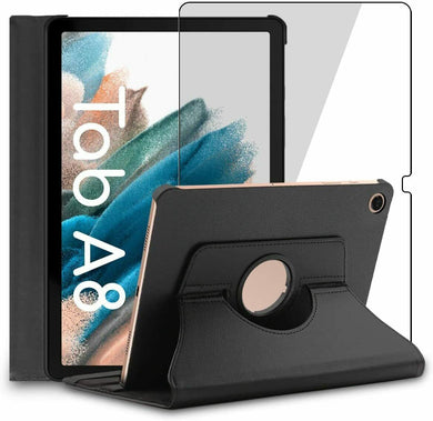 Samsung Galaxy Tab A8 10.5 2021 360 ° Rotating Case Cover & Glass Protector