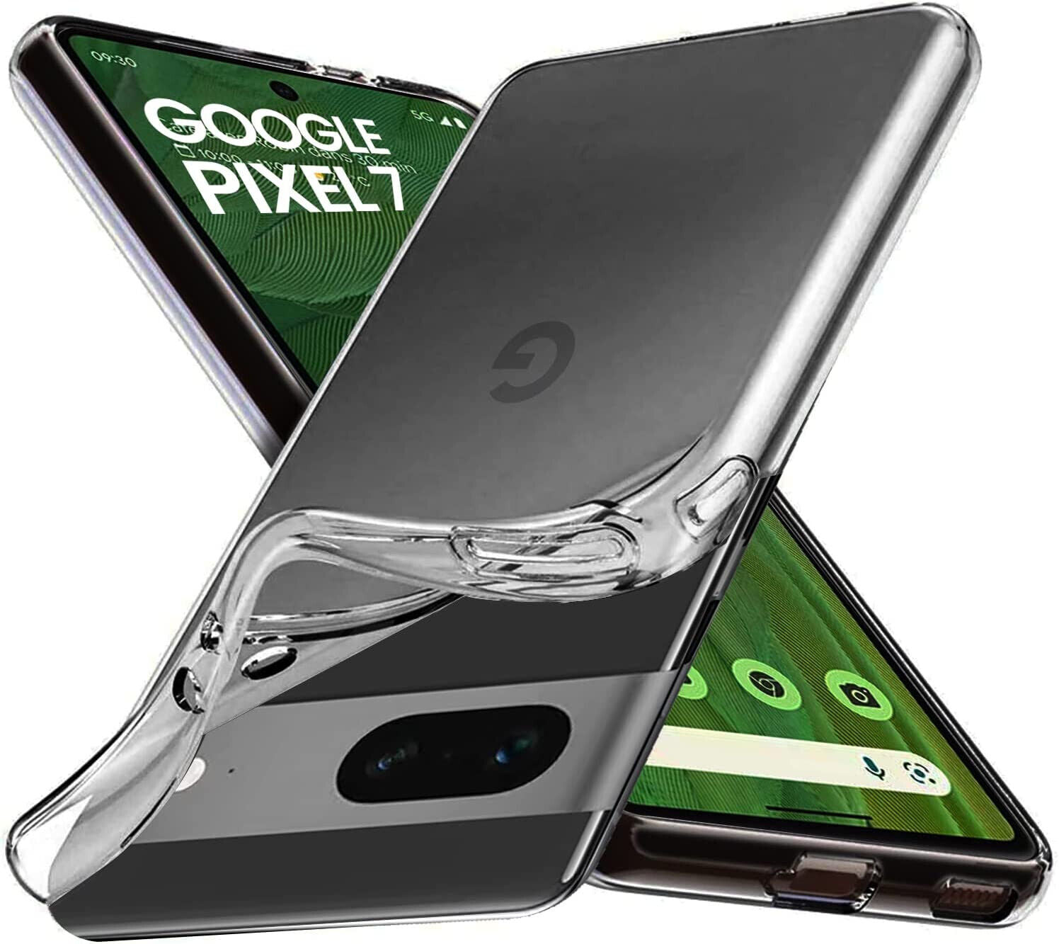 Google Pixel 7  Case Clear Silicone Ultra Slim Gel Cover