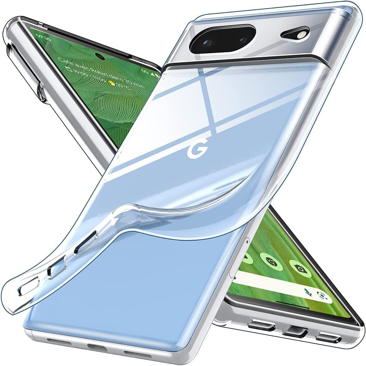 Google Pixel 7  Case Clear Silicone Ultra Slim Gel Cover