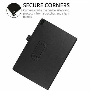 Lenovo Tab P11 Case Leather Folio Stand Cover & Glass Protector
