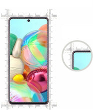 Samsung Galaxy A71 Case Carbon Fibre Cover & Glass Screen Protector