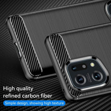 Oppo Find X5 Pro Case Carbon Gel Cover Ultra Slim Shockproof