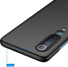 Xiaomi Mi 10 Pro 5G Case Slim Hard Cover -Matte Black & Full Glass Protector