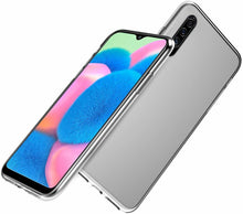 Samsung Galaxy A30s Case Clear Slim Gel Cover & Glass Screen Protector