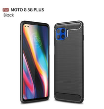 Motorola Moto G 5G Plus Case Carbon Gel Cover Ultra Slim Shockproof