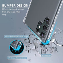 Samsung Galaxy S23 Ultra Case Clear Silicone Slim Shockproof Gel Phone Cover