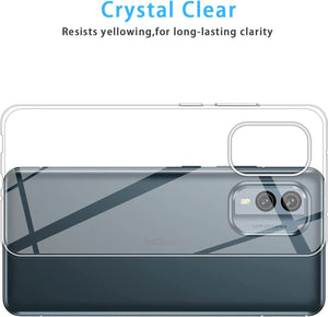 Nokia X30 / X30 5G Case, Slim Clear Silicone Shockproof  Gel Phone Cover