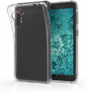 Samsung Galaxy Xcover 5 Case Clear Slim Gel Cover & Glass Screen Protector