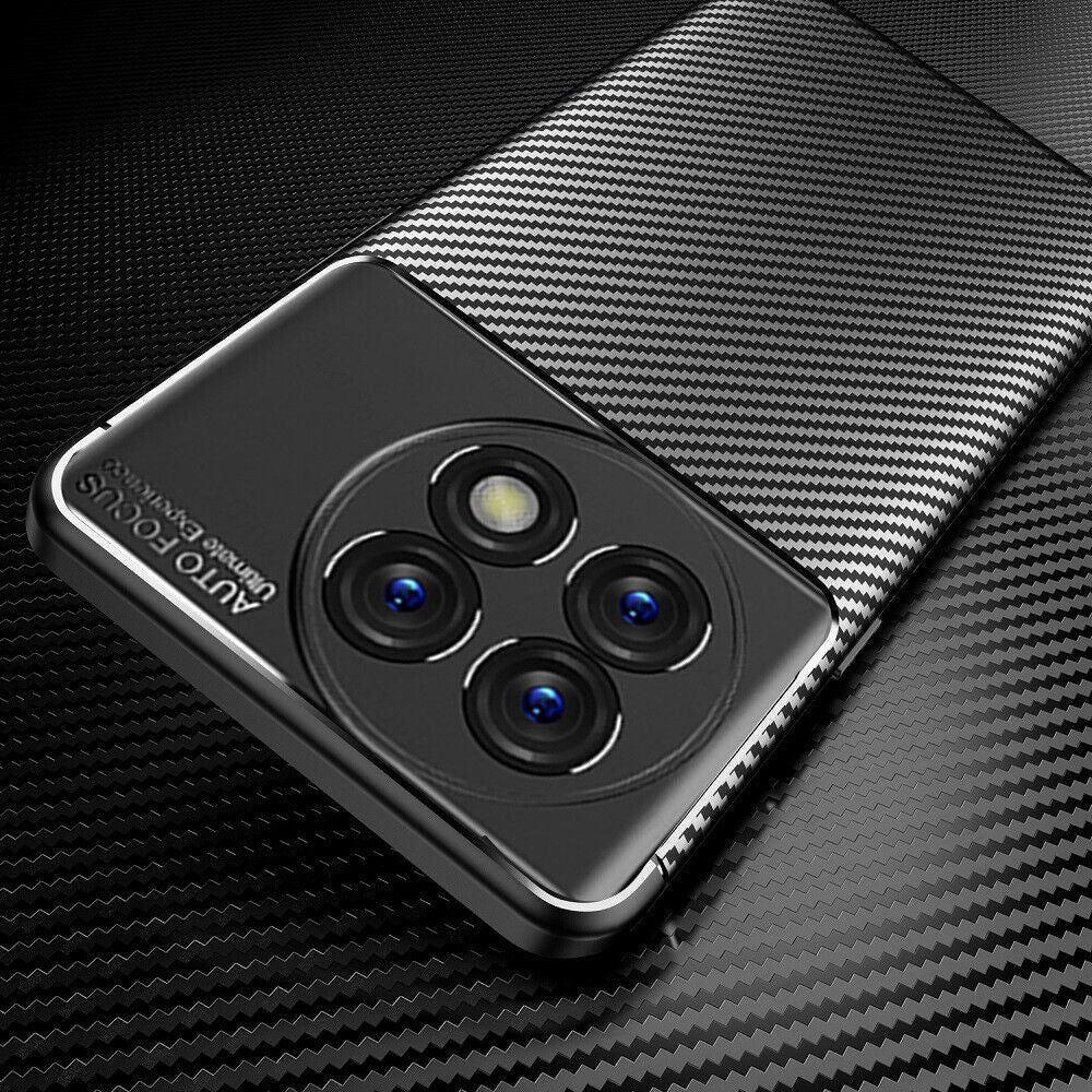OnePlus 11 Case, Carbon Slim Phone Cover & Glass Screen Protector