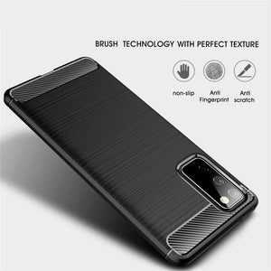 Samsung Galaxy S20 FE/5G Case Carbon Fibre Gel Cover Ultra Slim Shockproof