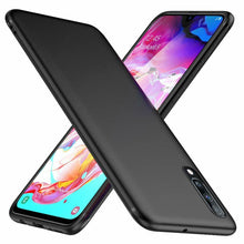 Samsung Galaxy A70 Case Slim Silicone Cover & Glass Screen Protector