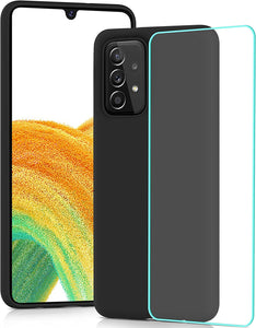 Samsung Galaxy A33 5G Case Slim Hard Back Cover & Glass Screen Protector