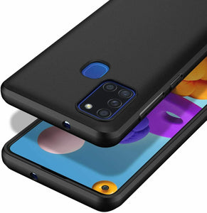 Samsung Galaxy A21s Case Slim Silicone Cover & Glass Screen Protector