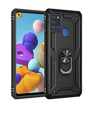 Samsung Galaxy A21s Case Kickstand Cover & Glass Screen Protector