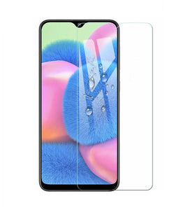 Samsung Galaxy A30s Case Clear Slim Gel Cover & Glass Screen Protector