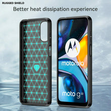 Motorola Moto G22 Case Carbon Fibre Gel Cover Ultra Slim Shockproof