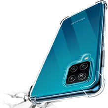 Samsung Galaxy A12 Case Clear Shockproof Cover & Glass Screen Protector