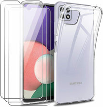 Samsung Galaxy A22 5G Case Clear Gel Cover & Glass Screen Protector