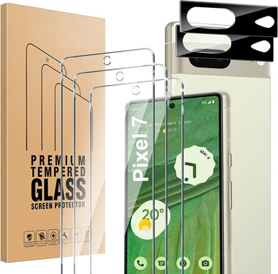 2 PACKGoogle Pixel 7 Tempered Glass Screen Protector & Camera lens Glass