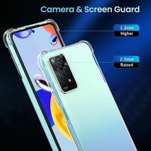 Xiaomi Redmi Note 11 Pro 5G Case Clear Shockproof & Glass Screen Protector