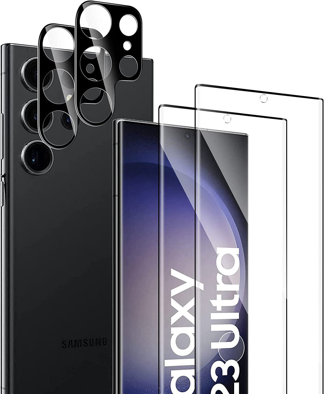 Samsung Galaxy S23 Ultra Tempered Glass Screen Protector & Camera lens Glass