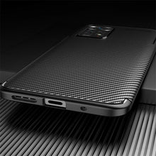 Xiaomi Redmi 10 Case Carbon Slim Cover & Glass Screen Protector