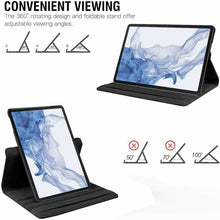 Samsung Galaxy Tab S8+ 360 ° Rotating Case Stand Cover & Glass Protector