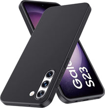 Samsung Galaxy S23 Case, Slim Soft Silicone Gel Phone  Cover - Matte Black