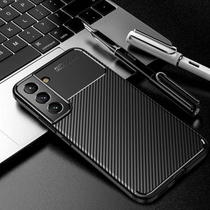 Samsung Galaxy S22 5G Case Carbon Gel Cover Ultra Slim Shockproof