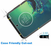 Motorola Moto G8 Plus Case Carbon Fibre Cover & Glass Screen Protector