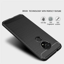Nokia 6.2 Case Carbon Fibre Cover & Glass Screen Protector
