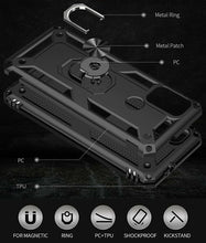 Motorola Moto G30 Case Kickstand Cover & Glass Screen Protector