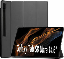 Samsung Galaxy Tab S8 Ultra Case Premium Smart Book Stand Cover X900/X906