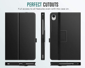 Lenovo Tab M8 2ND/ 3RD Gen Case Leather Folio Cover + Glass Screen Protector