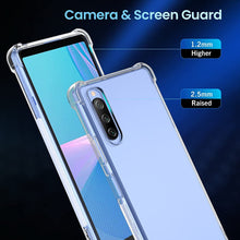 Sony Xperia 10 IV Case Clear Shockproof Cover & Glass Screen Protector