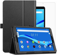Lenovo Tab M8 2nd Gen Case Leather Folio Stand  & Glass Protector