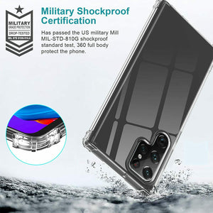 Samsung Galaxy S22 Ultra 5G Case Clear Silicone Slim Shockproof Gel Cover