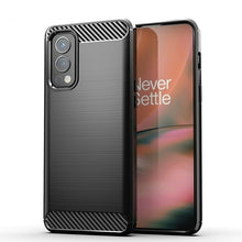 OnePlus Nord 2 5G Case Carbon Fibre Cover & Glass Screen Protector