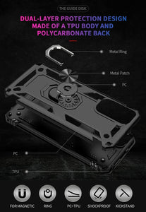 Case Xiaomi Redmi Note 11 Pro Kickstand Cover & Glass Screen Protector