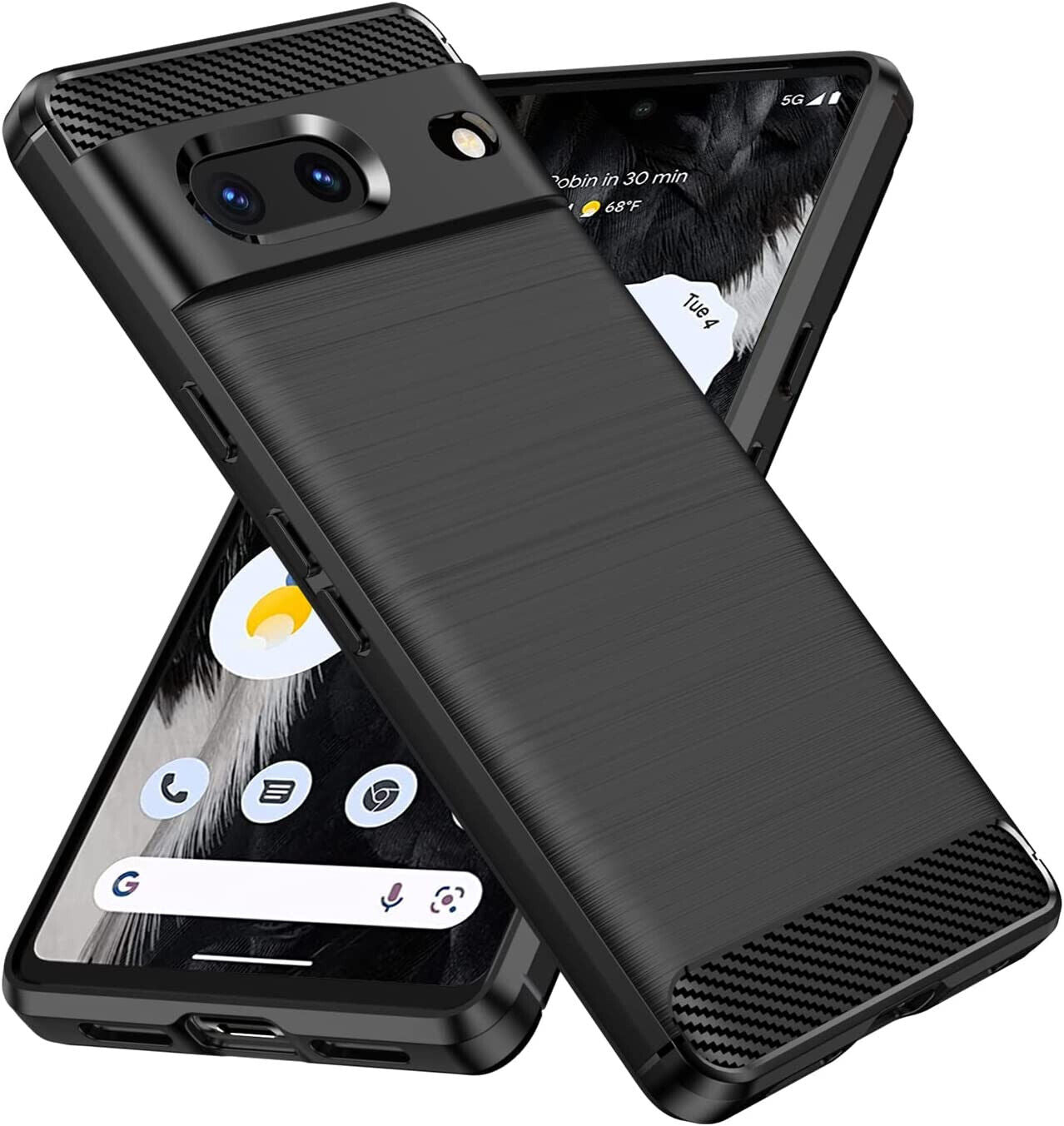 Google Pixel 7 Case Carbon Fibre Gel Cover Ultra Slim Shockproof