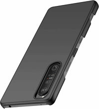 Sony Xperia 1 III Case Slim Hard Back Cover & Glass Screen Protector
