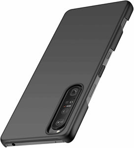 Sony Xperia 1 III Case Slim Hard Back Cover & Glass Screen Protector