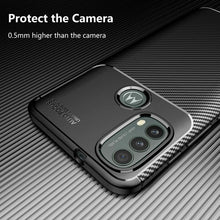 Motorola Moto E40 Case Carbon Gel Cover Ultra Slim Shockproof