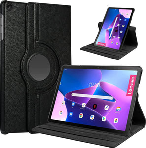 Lenovo Tab M10 Plus 3rd Gen 360 ° Rotating Case Stand Cover Glass Protector