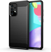Samsung Galaxy A52s 5G Case Carbon Fibre Cover & Glass Screen Protector