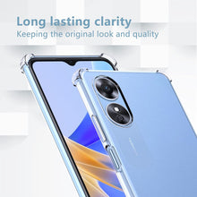 Oppo A17 Case, Clear Shockproof Phone Cover And Screen Protector