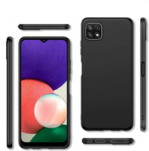 Samsung Galaxy A22 5G Case Slim Silicone Cover & Glass Screen Protector