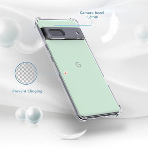 Google Pixel 6a Case Clear Shockproof Cover & Glass Screen Protector