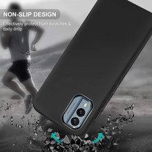 Nokia X30 / X30 5G Case, Soft Silicone Gel Phone Cover - Matte Black