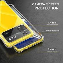 Xiaomi Poco X4 Pro 5G Case Clear Shockproof & Glass Screen Protector
